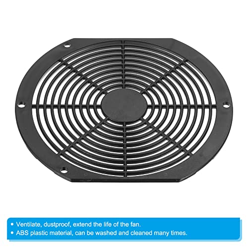 PATIKIL 172x151mm Fan Filter, 2 Pack ABS Plastic Ventilator Grill Protector Guard for 172mm Fan Protective Cover DIY, Black - Image 4