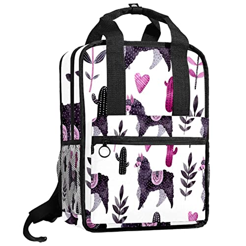 Sac à dos garçon fleurs rouges à bretelles réglables, taille unique polyvalente pour l'école