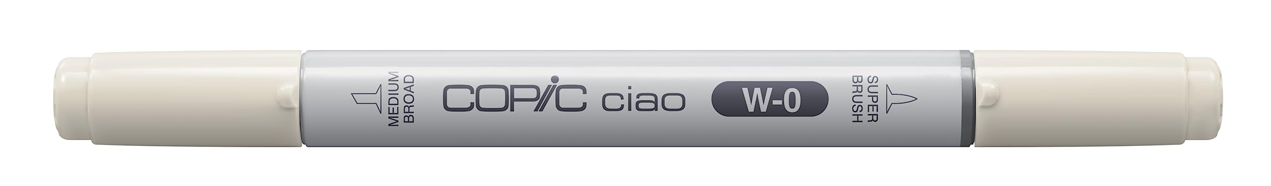 COPIC Ciao Coloured Marker Pen - (W-0) Warm Gray No.0, For Art & Crafts, Colouring, Graphics, Highlighter, Design, Anime, Professional & Beginners, Art Supplies & Colouring Books