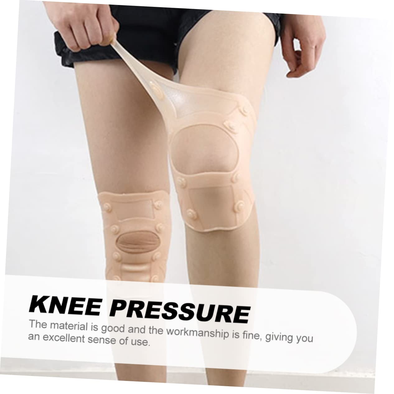 FRCOLOR Knee Pad Cycling Knee Sleeve Elastic Sebs Material Comfortable Fit for Outdoor Sports Stylish Design for Men Women Therapy Effect