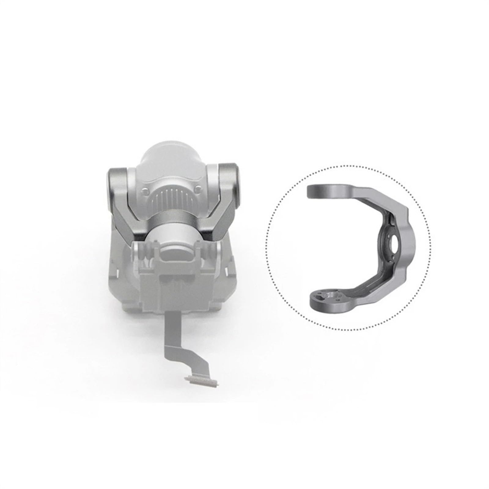 IWBR Pasuje do DJI Mavic 2 Pro/Zoom części do naprawy aparatu gimbalowego osłona ramy obiektywu rolka/odchylenie ramienia Pitch/silnik rolkowy do akcesoriów DJI (Color : 2pro roll arm)