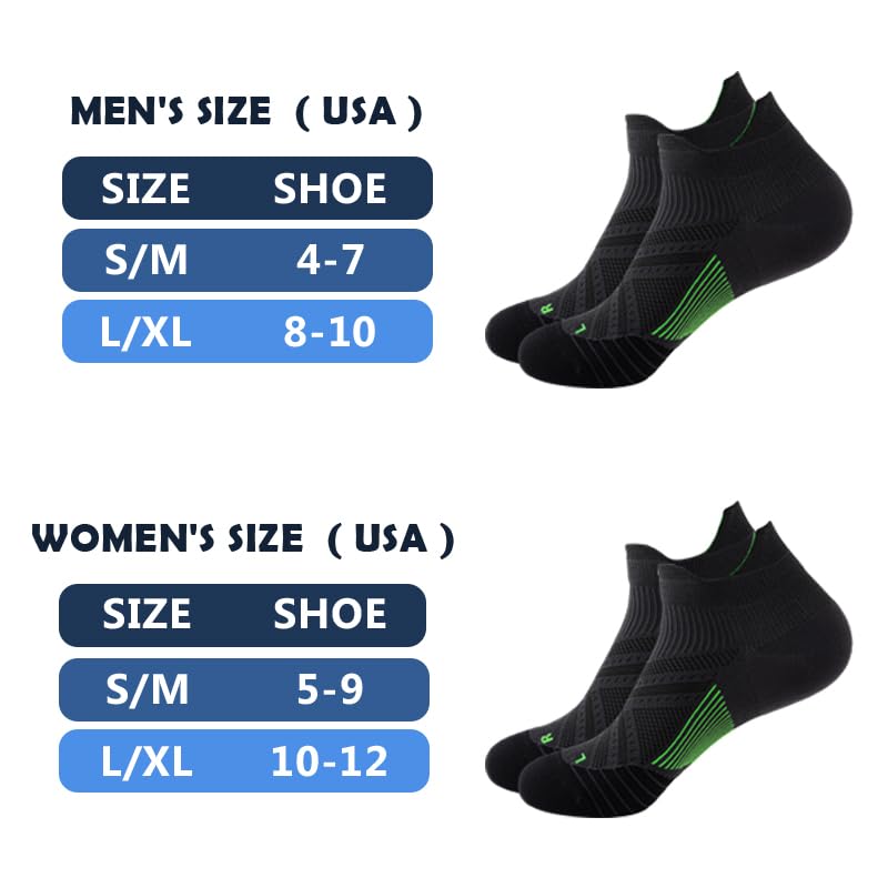 R L Design Max High Performance Cushion Ankle Socks for Men Women Unisex No Show Low Cut Athletic Heel Tab Running Sports2