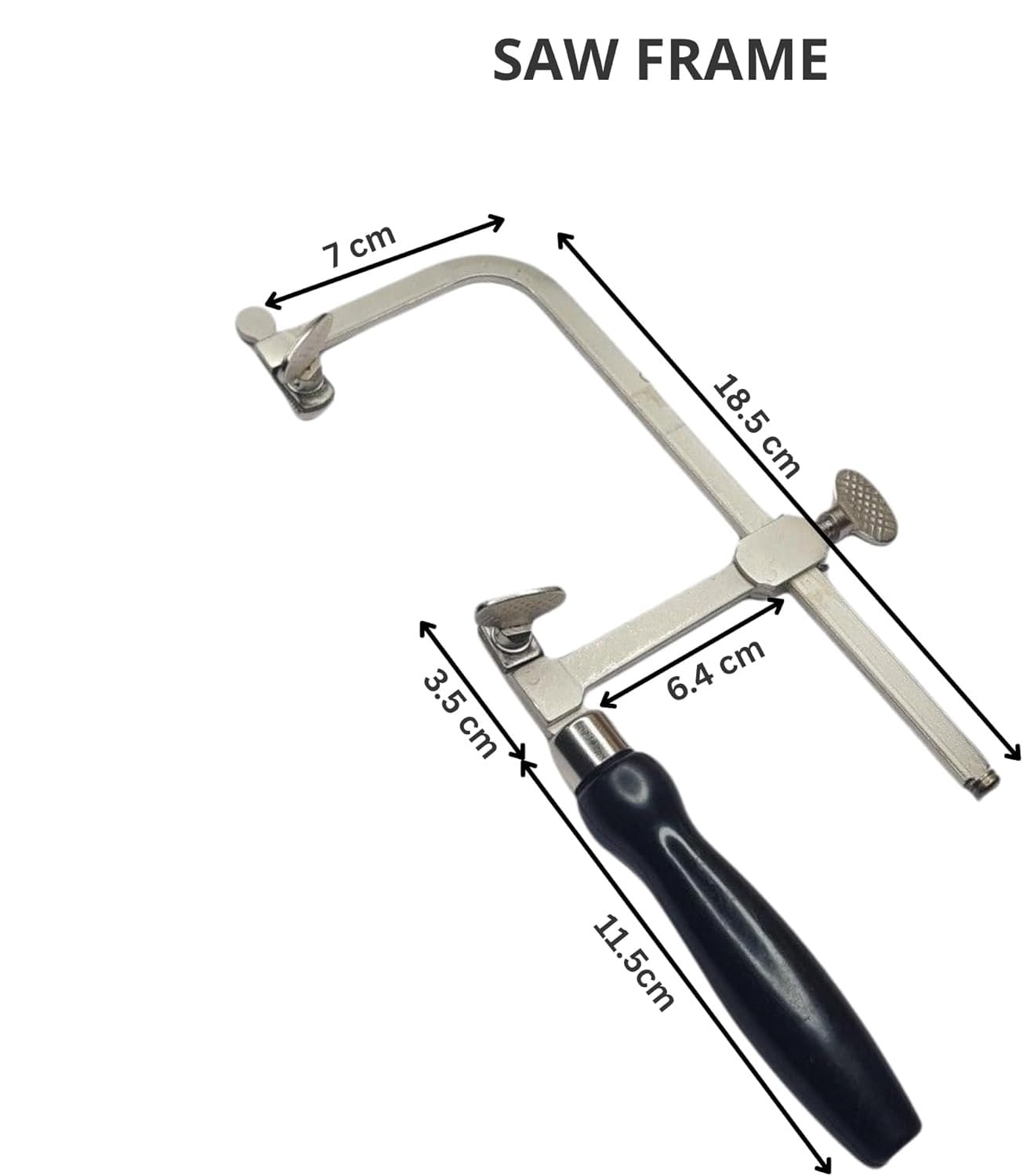 Kit de scie professionnelle 3 en 1 pour bijoutier – Cadre de scie réglable, 144 lames (tailles 1/0–2) et broche d'établi en bois avec fente en V avec pince – Fabrication de bijoux, bois, métal et