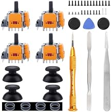 4 Pack Hall-Effect Joysticks Replacement for DualSense PS5 Controller, 3D Analog Sensor Wheel Thumb Sticks Joystick Rocker Module Replacement for PlayStation 5 Controller