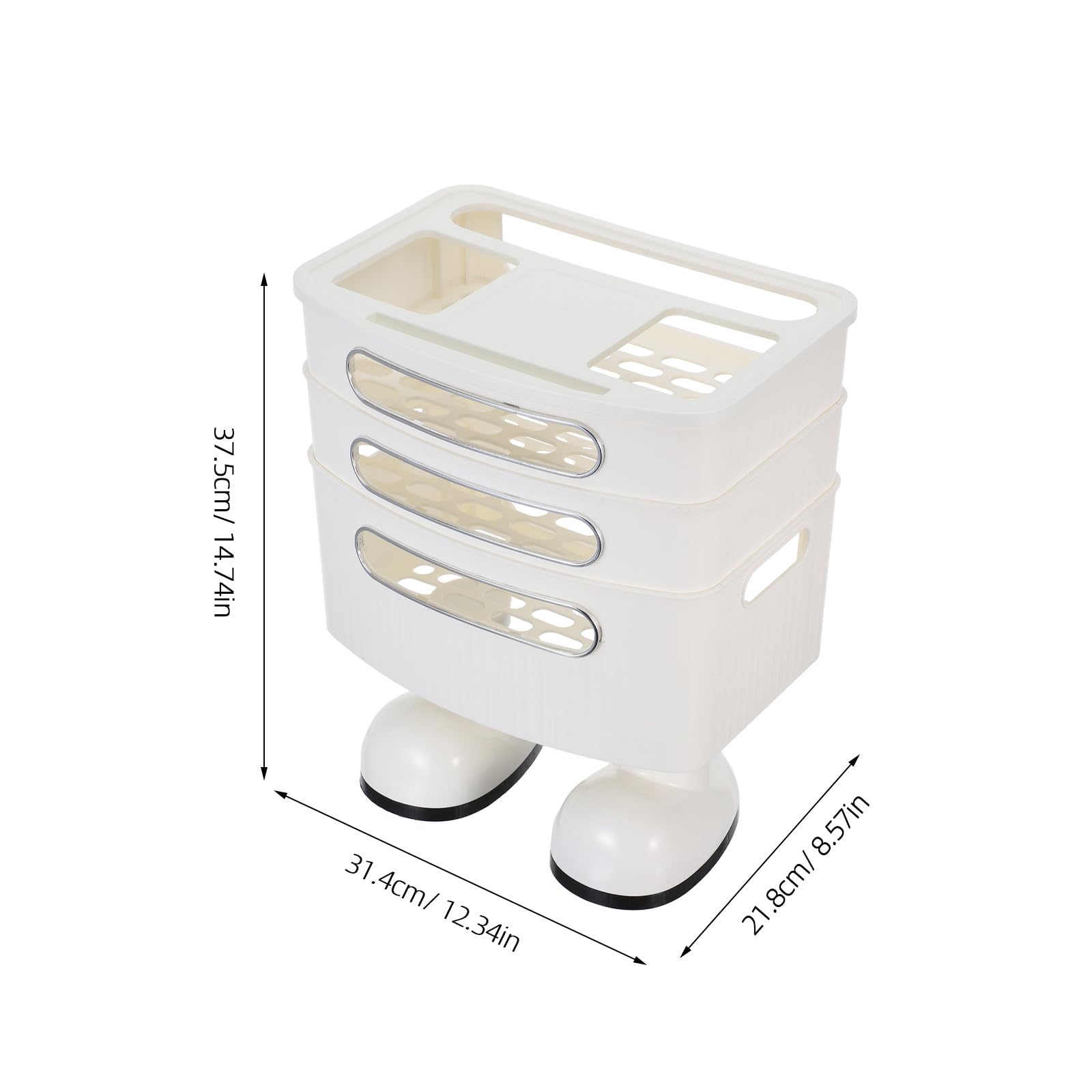 Toddmomy Ripiano portaoggetti per router: supporto per router di rete a 3 strati, scatola portaoggetti per modem, copertura per scatola cavi, organizer per la gestione delle prese multiple,