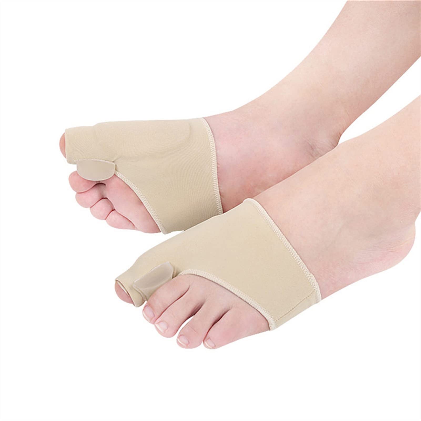 par de férulas para juanetes, Corrector de dedos, ortesis, pies, cuidado de los pies, ajuste del pulgar, corrección, calcetines de pedicura suaves, alisador de juanetes (S)