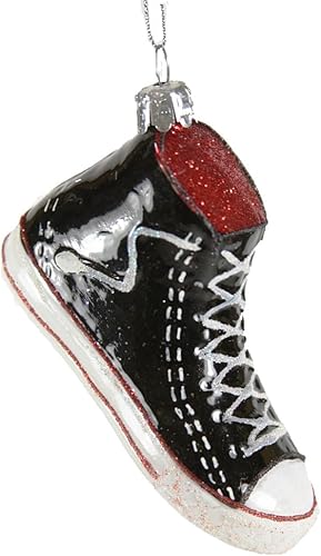 The Bridge Collection Adorno retro para tenis, adornos para árbol de Navidad, zapatos de baloncesto vintage, zapatos de baloncesto vintage,