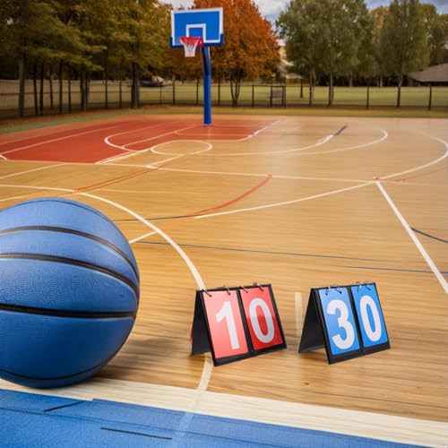Marcador de baloncesto portátil con 2 dígitos miniatura 6