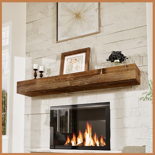 Avana Fireplace Mantel - Wall-Mounted Mantles for Over Fireplace ...