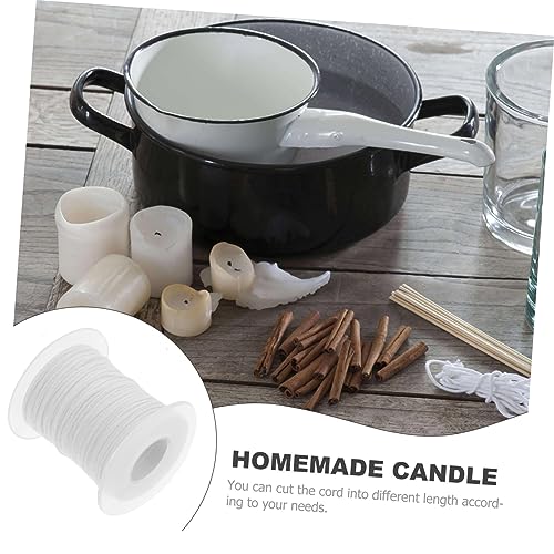 Pabilo para velas de algodón trenzado 200 pies Uonlytech miniatura 7
