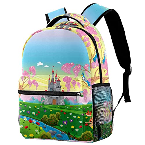 Sac à dos tournesol pour filles et garçons avec poches Multicolore 02