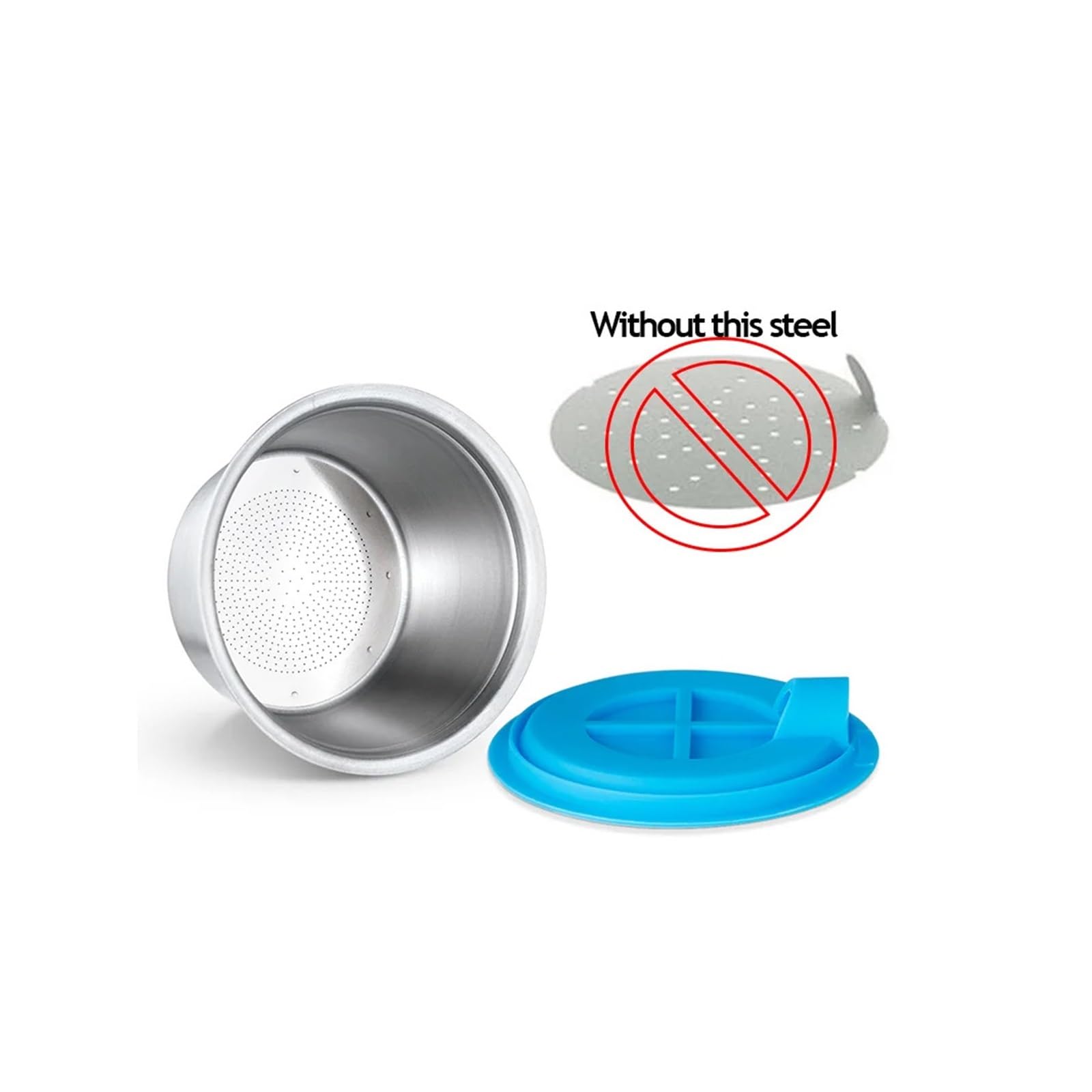 Compatible Con Cápsulas De Café Reutilizables Dolce Gusto, Compatible Con Nescafé, Filtro De Café Recargable Picolo XS De Acero Inoxidable(2pcs pod 2pcs lid)