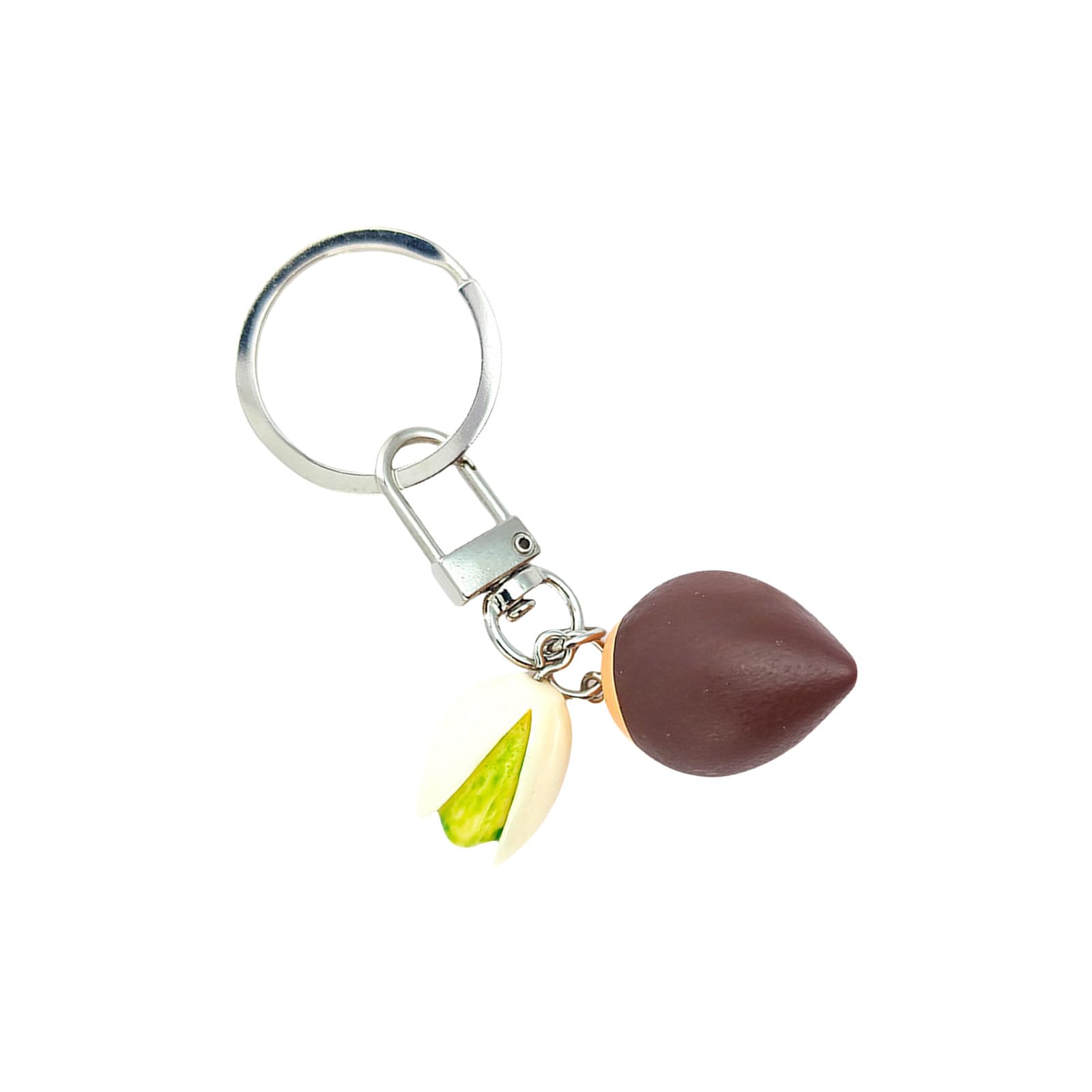 Maxtonser Cultural Creative Accessory Miniature Chestnut Keychain Rubber Bag Pendants Jewelry For Bags Keys Creative Accessories