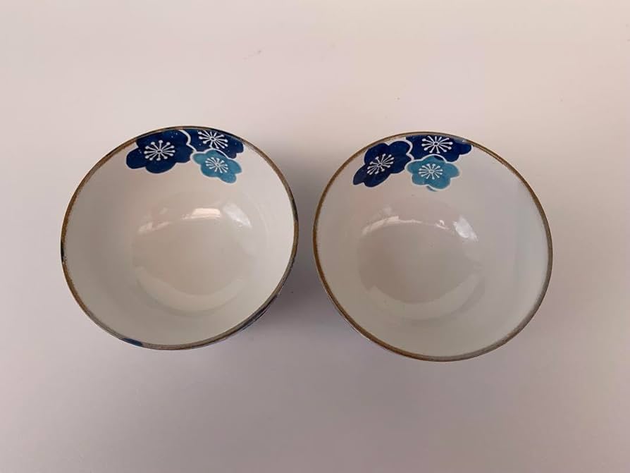 有田焼　梅柄　茶碗　4個セット　陶器　レトロ　飲食店③ 有田焼】睦揃（夫婦茶碗セット）金華紋