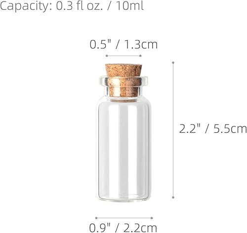 Miniatura 2 de Magic Season Botellas de vidrio decorativas (24 unidades / 0.33 onzas líquidas)