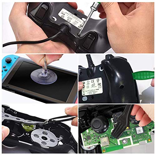 Kaisi 26 in 1 Repair Tool Kit for Nintendo Switch, Y00 Y2.0 Triwing 3.8+4.5mm Security Gamebit and Torx T6H T8H T10H Screwdriver Set for Nintendo Switch Lite/JoyCon, NES/SNES/GBA/DS/Lite/Wii, Gamecube