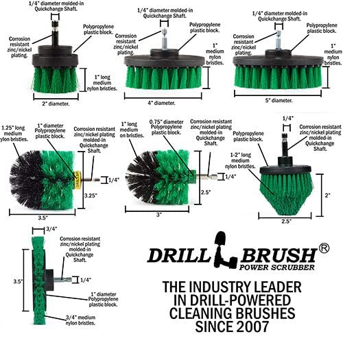 Kitchen Cleaning Supplies - Oven Scrubber Kit - Cast Iron Cleaner Brushes - Tabletop Scrubbers - Kitchen Accessories - Stove Top Cleaner - Fridge Scrub Brush - Stainless Steel Appliance Cleaning Kit