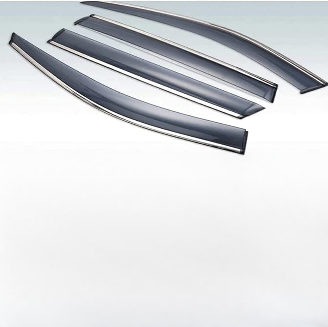 FengXH 4Pcs Smoke Tint Car Window Deflectors for Nissan Tiida 2006-2010