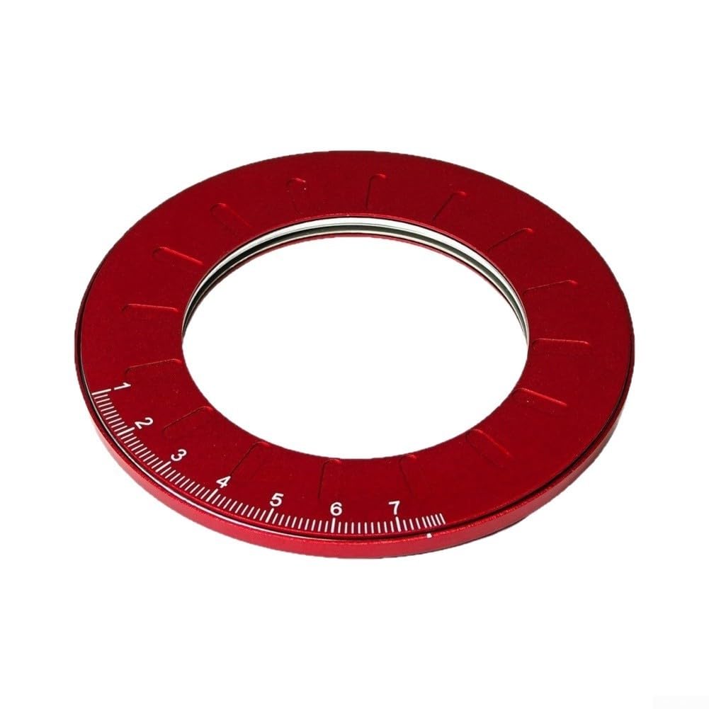 Regla circular ajustable de aluminio anodizado de 12.5cm para dibujo técnico y diseño de ingeniería