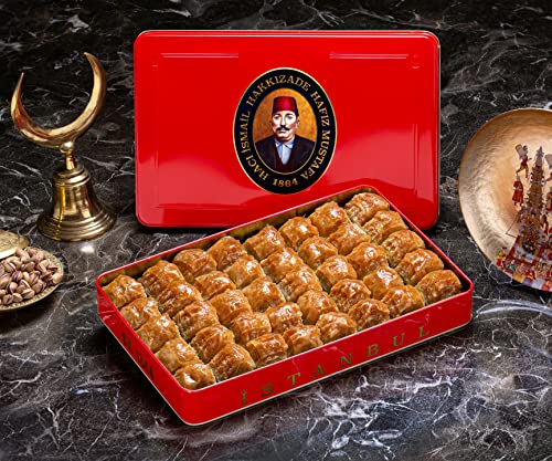 Hafiz Mustafa 1864 Istanbul, Daily and Freshly Made Turkish Sweets, Treats & Desserts & Lokum, Tin Gift Box for Loved Ones & Special Days and Events