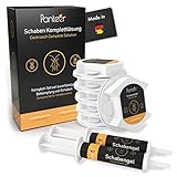 Panteer ® Schaben Komplett Set - Kakerlaken sicher bekämpfen - 6 XXL Köderdosen und 2x 10g Schabengel - Hohe Wirksamkeit in Studien belegt - Profi Equipment für Privathaushalte