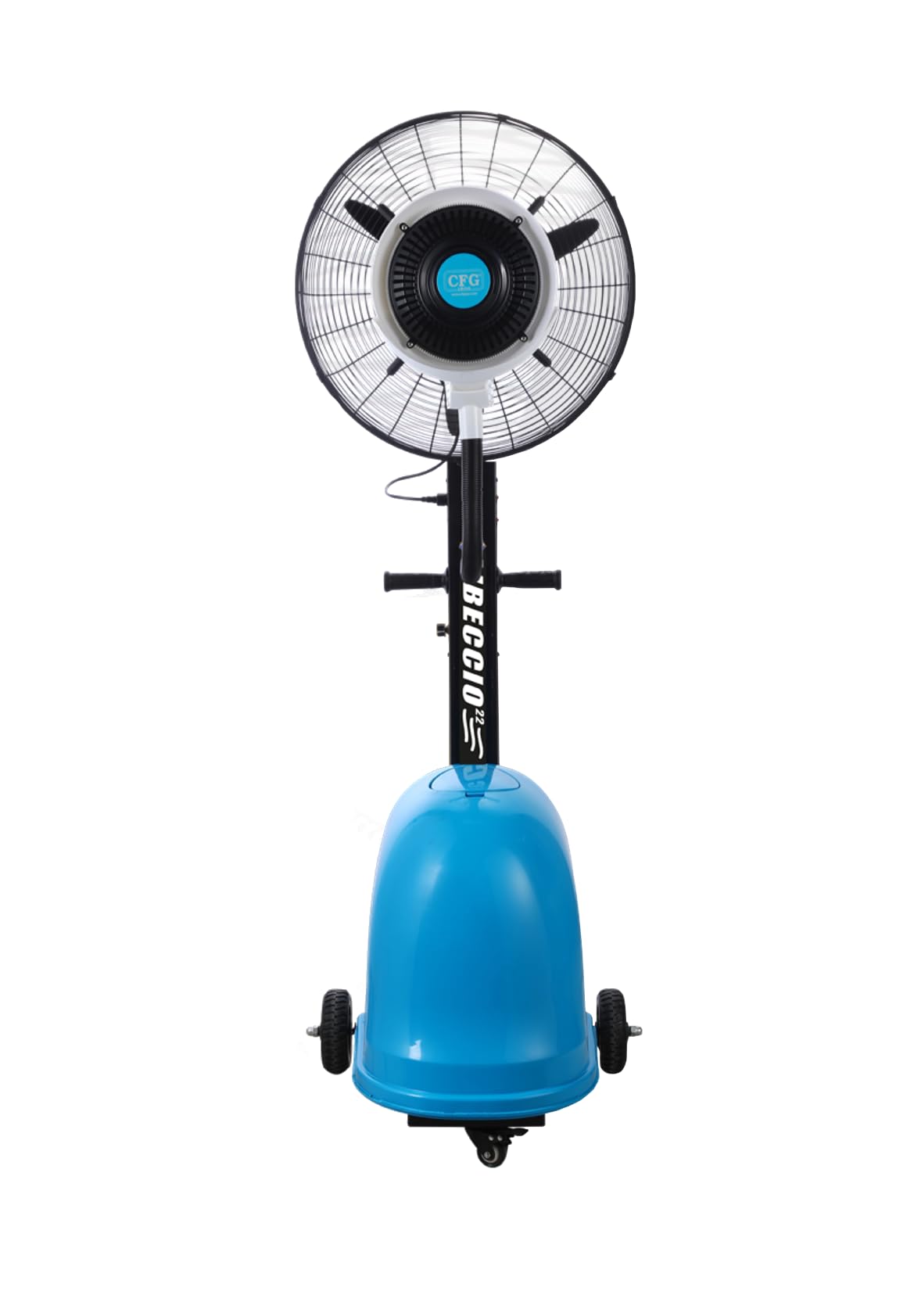 CFG Libeccio 22 Mist Fan Ventilatore con nebulizzatore per giardino, impianti sportivi, eventi fieristici, dehor, terrazze, bar, stabilimenti balneari e ristoranti