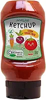 KETCHUP COM VEGETAIS ORGÂNICO PURO E LEVE 220G - VEGANO, SEM ADIÇÃO DE AÇÚCAR, SEM GLÚTEN, SEM CONSERVANTES ARTIFICIAIS
