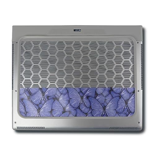 Image of MightySkins Glossy Glitter Skin Compatible with Alienware X16 R1 (2023) Full Wrap Kit - Blue Butterflies | Protective, Durable High-Gloss Glitter Finish | Easy to Apply | Made in The USA
