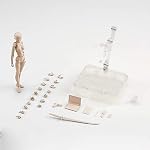AXITWXIT Action Figures Body-Kun & Body-ChanPVC Figure Model Drawing for S H Figuarts with Box for Artists (Black, Body-Kun)