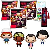 Stranger Things Blind Bag Party Favor Set– Bundle with 3 Series 4 Bag Clips Plus Bookmark, More | Stranger Things Mystery Toy for Kids, Boys, Girls