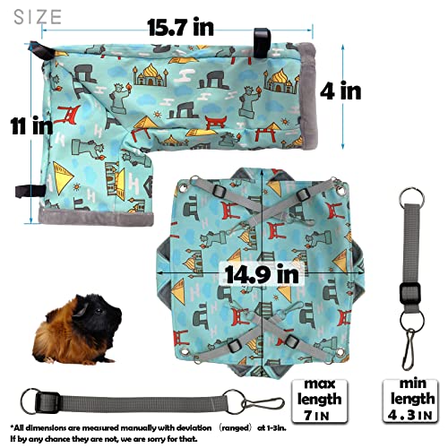 Kit de esconderijo do porquinho da Índia, acessórios para gaiola de rede de furão, 3 estilos, rede d