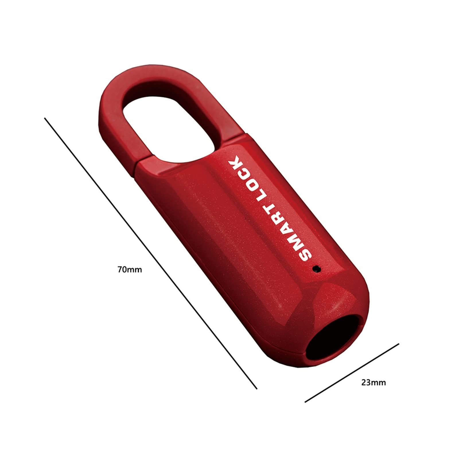 Manija de puerta inteligente Mini candado con huella dactilar, candado electrónico biométrico inteligente, carga USB sin llave for gimnasio, casillero escolar, estuche de viaje, mochila Cerraduras de