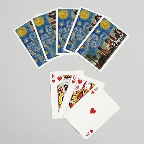 Lantern Press Phoenix Arizona Naipes Poker 52 piezas miniatura 7