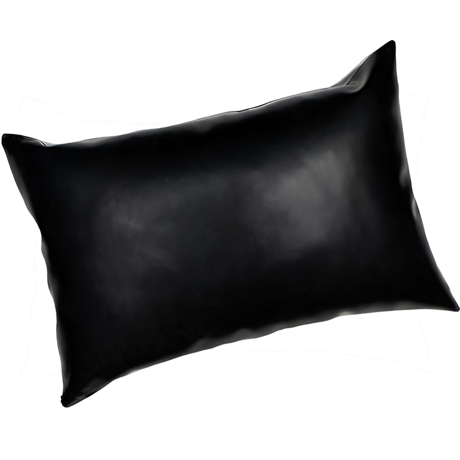 Classic Latex pillowcases closed with zip,20X28 Inch Latex Pillow Case Cover,Natural Rubber Pillowslip Handmade Pillow Protector Blcak