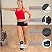 Gymletics 7 Pack Barbell Squat Pad for Standard Set, Barbell Pad for Hip Thrusts, 2 Gym Ankle Straps, Hip Exercise Band, 2 Squat Pad Safety Straps and Carry Bag