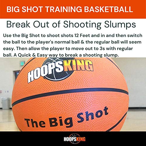 Hoopsking The Big Shot 33 Inch Oversized Big Basketball For Training Online Video, Develop Arc On Shot & Fundamental Skills #TOP3