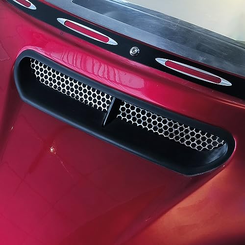 Image of Motorcycle Mesh Fairing Intake Vent Screen Grill Cover Fit for Harley Touring Electra Glide Street Glide Tri Glide Ultra Classic 2014-2023 (Chrome-A)