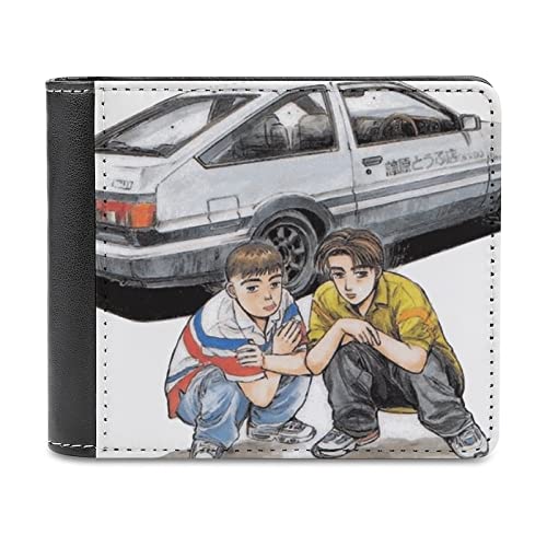 [OHMCDLOAD] 頭文字D 財布 PU革 ミニ財布 メンズ 小銭入れ 多収納 大容量 レザー ウォレット カード 収納 札入れ