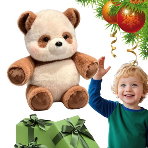 Panda marron en peluche 45 cm, la solution pour apaiser les pleurs de bébé