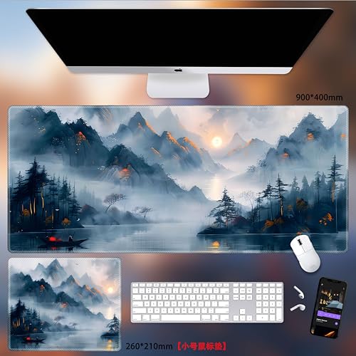 レム ラム マウスパッド ゲーミング アニメ 防水 大型 キーボードパッド 天然ゴム素材 ゲーミング仕樣 デスクパッド アニメ キャラクター テーブルマット コンピュータマット 学習机用 誕生日 プレゼント立体的な小さな新鮮な夏スタイルのマウスパッド特大ア