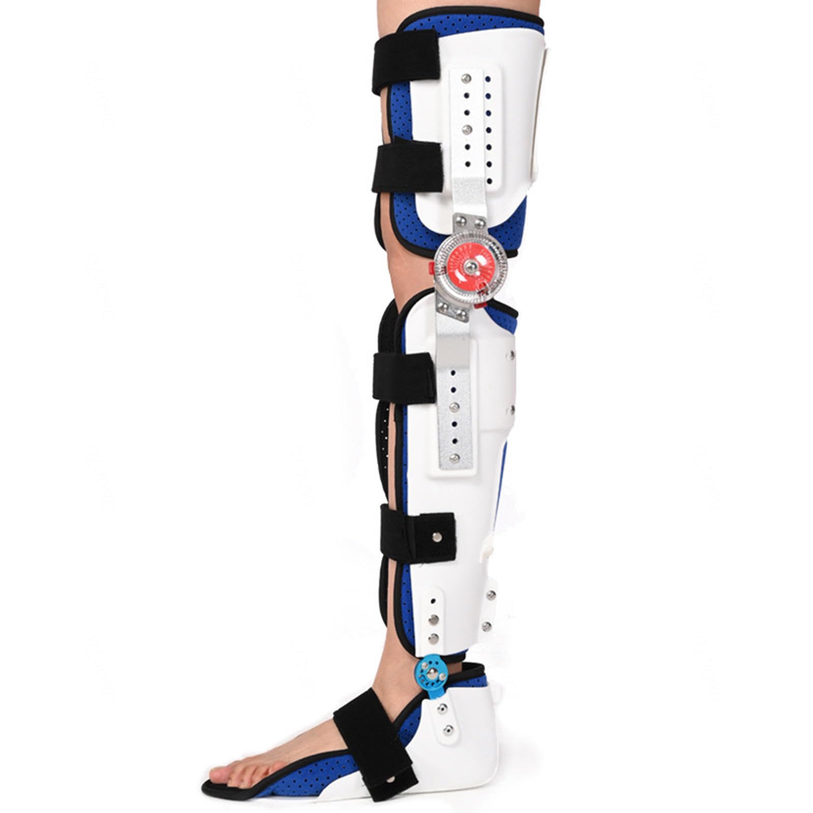 Rodillera Articulada ROM Inmovilizador de Rodilla Postoperatorio Rodillera Pierna Ortopédica Patelar Estabilizador Rodillera de Bloqueo con Estabilizadores Laterales Para ACL,Meniscus Tear,Right