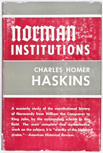 Norman institutions B0007HI8L4 Book Cover