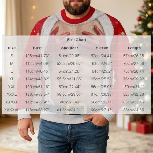 Christmas Ugly Sweaters for Men Funny Xmas Pullover Sweatshirts - image 3