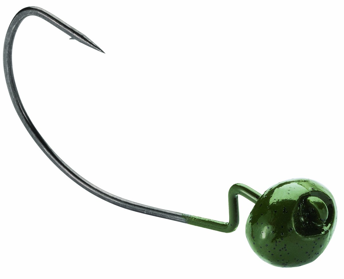 VMC Rugby Jig (4-Pack), Size 4/0, 5/16-Ounce, Green Pumpkin