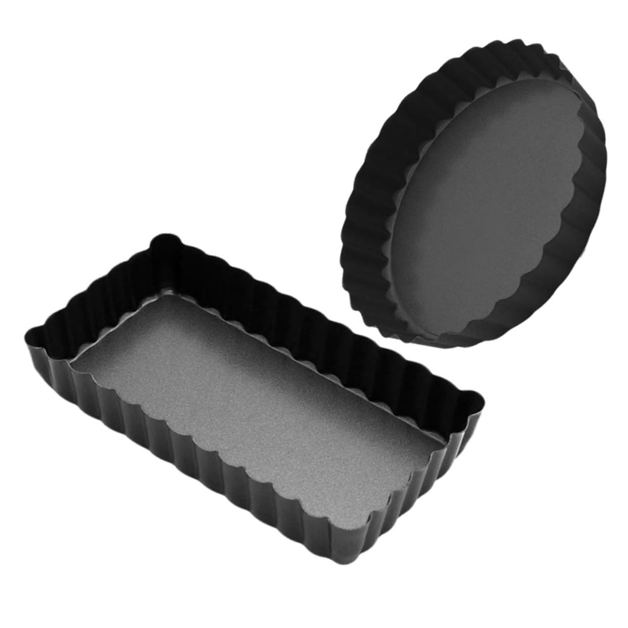 SOLUSTRE 1set Tart Molds for Home Kitchen for Bread Pizza Cakes and Desserts Made of High Grade 2pcs
