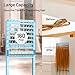 Yumkfoi Adjustable Braiding Hair Rack 160 Pegs, Double-Sided Standing Hair Stand for Braiding, Adjustable Height Braid Rack with Wheels for Stylists