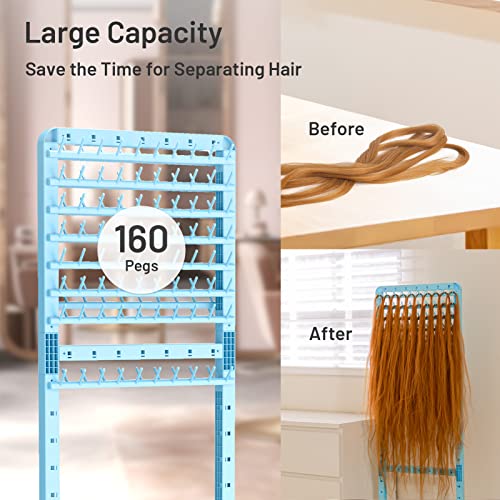 Support de tressage réglable Yumkfoi à 160 chevilles pour extensions - 3