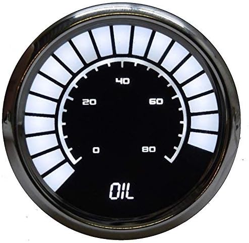 Oil Pressure Gauge (White)
