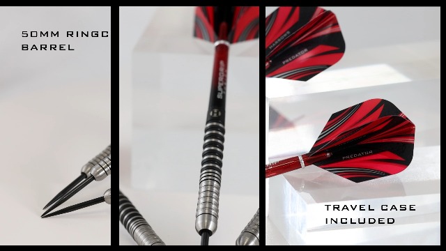 Harrows Darts Predator 90% Tungsten Dart Set with Steel Tip (21g