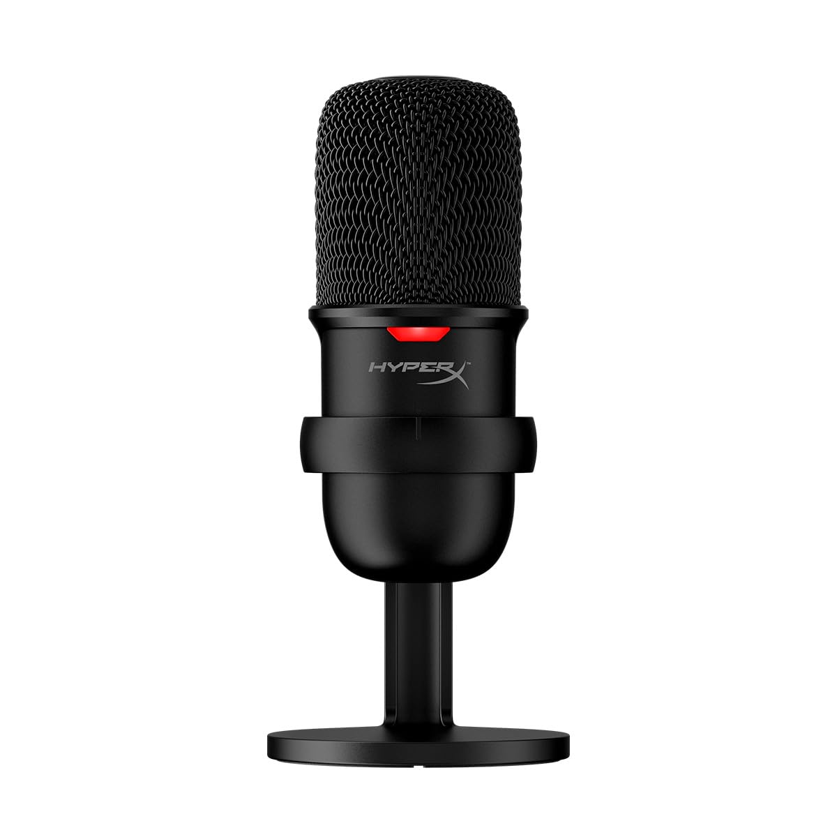 HyperX SoloCast - Micrófono Condensador USB para PC, PS4 y Mac, Sensor de Llave para silenciar, patrón Polar cardioide, Juego, transmisión, podcasts, Twitch, Youtube, Discord - Black